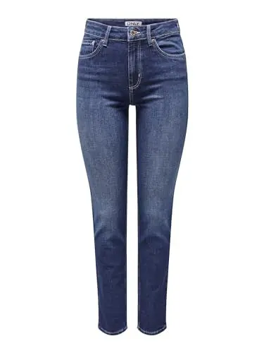 Produktbild: ONLY Damen Jeanshose Onllilou Hw Slim DNM Rea057, Medium Blue Denim, 30W / 32L