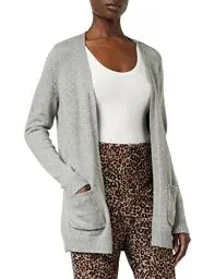 Produktbild: ONLY Damen Onllesly L/S Open Cardigan KNT Noos Strickjacke,Medium Grey Melange,S