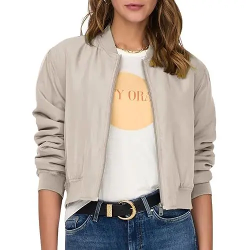 Produktbild: ONLY Damen Blousonjacke ONLALMA Bomber OTW NOOS, Pumice Stone,S