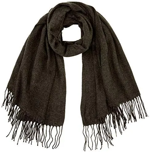 Produktbild: ONLY Damen ONLANNALI Weaved Scarf CC Schal, Dark Grey Melange, ONE Size, Einheitsgröße