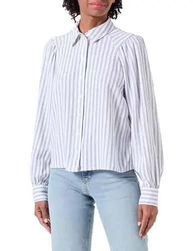 Produktbild: ONLCARO L/S Linen BL Puff Shirt CC PNT