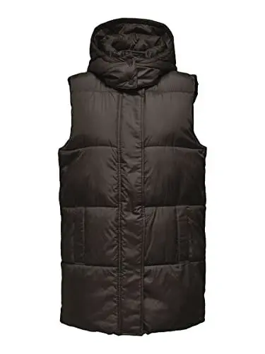 Produktbild: ONLY Damen ONLDEMY Padded Waistcoat OTW NOOS Quilted Vest, Mulch ,L