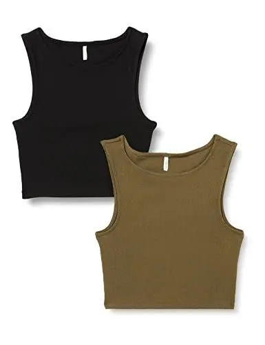 Produktbild: ONLKENYA Cropped S/L TOP 2 Pack NN