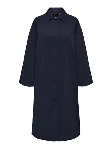 Produktbild: ONLY Damen ONLORCHID Corduroy Mix Trenchcoat CS OTW Mantel, Blau, XL