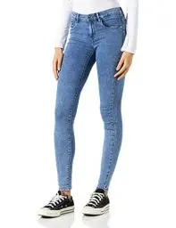 Produktbild: ONLY Damen Onlrain Life Reg Skinny DNM Noos Jeans, Medium Blue Denim, M / 34L EU