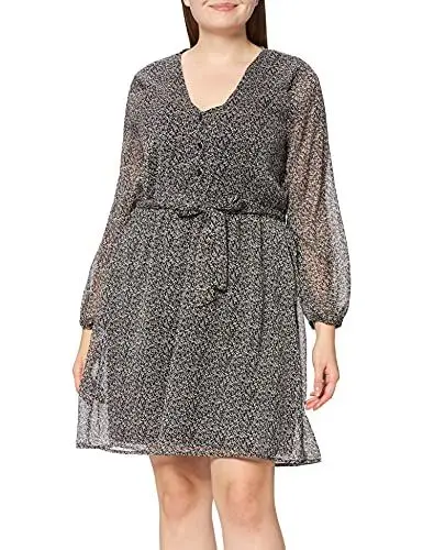 Produktbild: ONLY Damen Onlcera 3/4 Short Dress Wvn Noos Kleid, Black/Aop:cera Ditsy, L