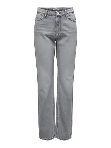 Produktbild: ONLY Damen ONLJACI MW Straight DNM STY672 Jeans, Medium Grey Denim, 28W x 30L