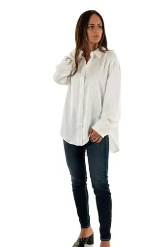 Produktbild: ONLY Damen Onlmarta Ls Oversize Satin Shirt Wvn, Cloud Dancer, M