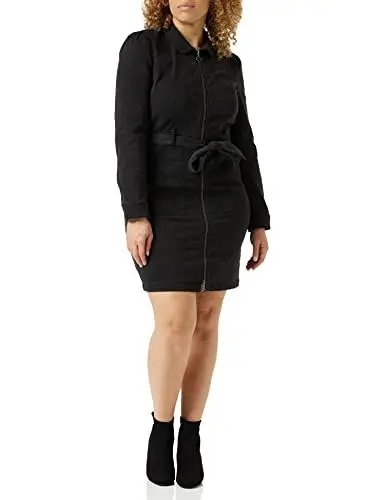 Produktbild: ONLY Damen Onlnew Chigo Dnm Noos Dress, Washed Black, 36 EU