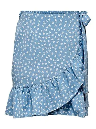 Produktbild: ONLY Damen Onlolivia Wrap Skirt WVN Noos Rock, Allure, S EU