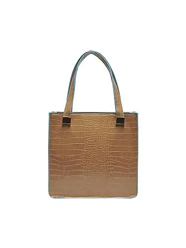 Produktbild: ONLY Damen Onlpetra Croco Pu Tote Bag Schultertasche, Cognac, Einheitsgröße EU