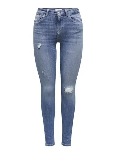 Produktbild: ONLY Damen Onlpower Life Mid Push Sk Dt Rea264 Noos Jeans, Medium Blue Denim, M / 30L EU