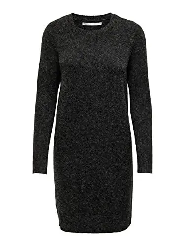 Produktbild: ONLY Damen Onlrica Life L/S O-neck Dress Knt Noos Kleid mini, Schwarz, XS EU