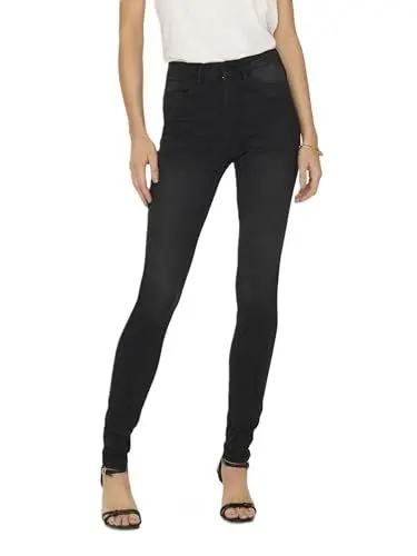 Produktbild: ONLY Damen Onlroyal Life Hw Sk Dnm Bj13963 Noos Jeans, Black Denim, L/ 32