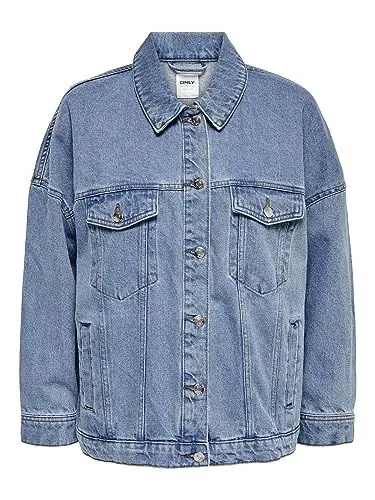 Produktbild: ONLY Damen Onlsafe Caroline Oversize Dnmjacket Noos Jeansjacke, Medium Blue Denim, L EU
