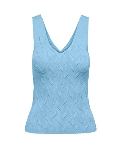 Produktbild: ONLY Damen Onlsif Sl Structure V-neck Knt, Clear Sky, L