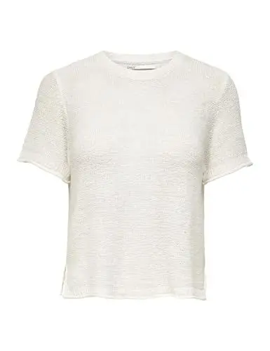 Produktbild: ONLY Damen Onlsunny S/S Nca KNT Pullover 15254282,Cloud Dancer,L