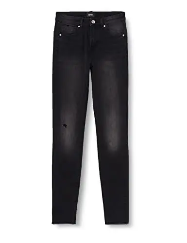 Produktbild: ONLY Damen Onlwauw Mid Power Sk Push Up Gua Ext, Black Denim, M / 34L