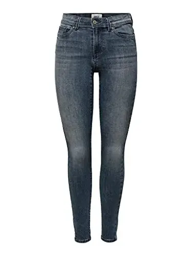 Produktbild: ONLY Damen Jeans ONLWauw Life Mid 15233288 Blue Black Denim S/34