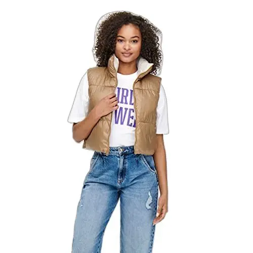 Produktbild: ONLY Damen Onlricky Rev.short Waistcoat Otw Noos Vest, Silver Lining, XL EU
