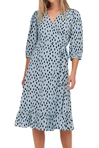 Produktbild: ONLOLIVIA 3/4 WRAP MIDI Dress WVN