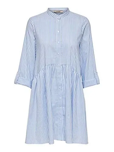 Produktbild: ONLY Freizeitkleid für Damen, Blau-weiße Streifen, 40