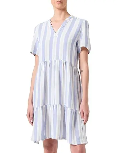 Produktbild: ONLY Kleid Damen, English Manor/Stripes:Cloud Dancer & Grey Violet, S