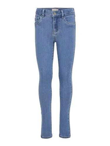 Produktbild: ONLY Mädchen Konrain Life Reg Skinny Bb Bj009 Noos Jeans, Medium Blue Denim, 134 EU