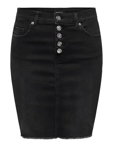 Produktbild: ONLY Onlhush Mid Waist Vis But Rw Skirt DNM