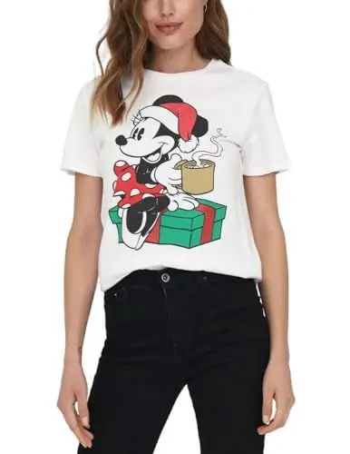 Produktbild: ONLY T-Shirt Damen, Bright White/Print:Minnie, M