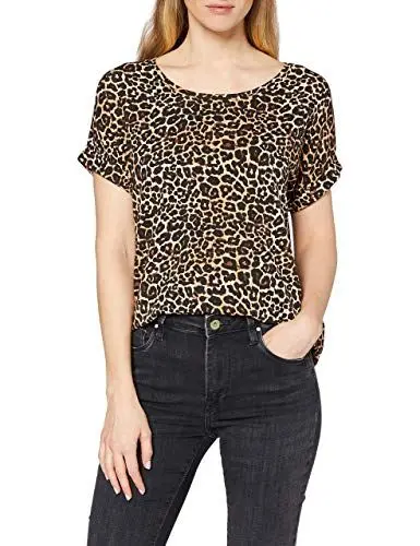 Produktbild: ONLY Damen ONLMOSTER AOP S/S TOP NOOS JRS T-Shirt, Schwarz, L