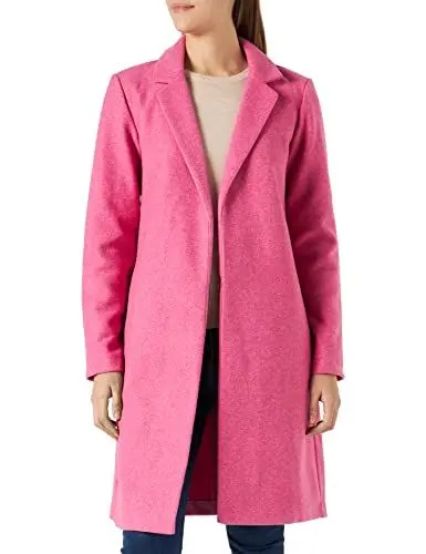 Produktbild: ONLY Women's ONLEMMA Long Belt Coatigan OTW Coat, Shocking Pink/Detail:Melange, XL
