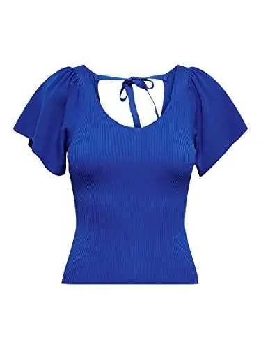 Produktbild: ONLLEELO S/S Back Pullover KNT NOOS