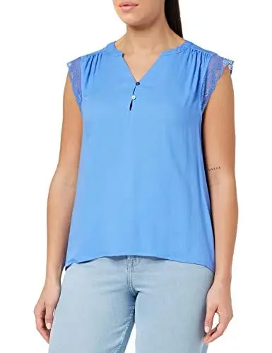 Produktbild: ONLY Women's ONLNINA Capsleeve TOP WVN T-Shirt, Ultramarine, M