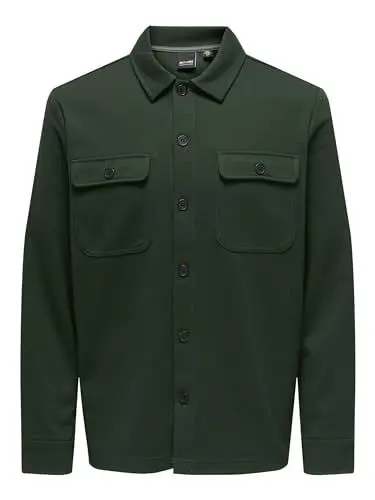 Produktbild: ONLY & SONS Herren Freizeit Hemd ONSNEWKODYL Overshirt Regular Fit XS - XXL, Größe:M, Farbe:Rosin 22021279