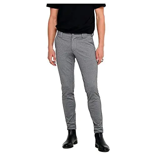 Produktbild: ONLY & SONS Herren Hose 22010209 Medium Grey Melange 34-34