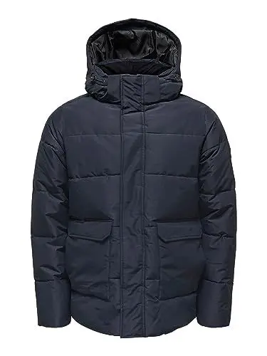Produktbild: ONLY & SONS Herren ONSCARL Life Quilted Jacket NOOS OTW Steppjacke, Dark Navy, L