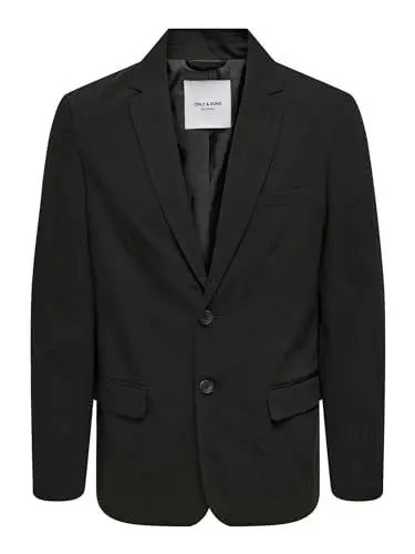 Produktbild: ONLY & SONS Herren Onseve 2btn 0071 Blazer Noos Sakko, Schwarz, 52 EU