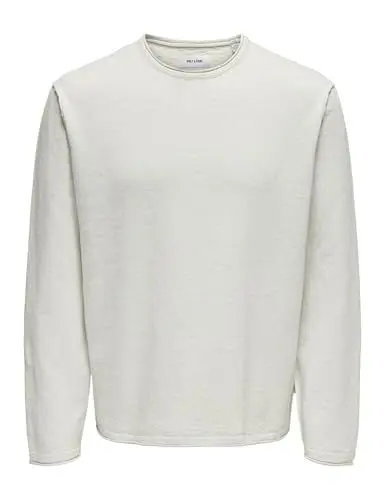 Produktbild: ONLY & SONS Herren ONSGORDON RLX 12 LS Crew NOOS Strickpullover, Glacier Gray, X-Large