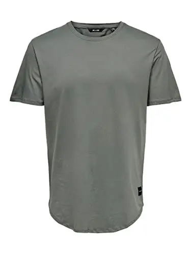 Produktbild: ONLY & SONS Herren ONSMATT LONGY SS Tee NOOS T-Shirt, Castor Gray, L