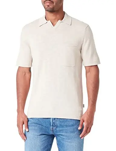 Produktbild: ONLY & SONS Herren Onsace 12 Slub Knit Poloshirt, Pumice Stone, S EU