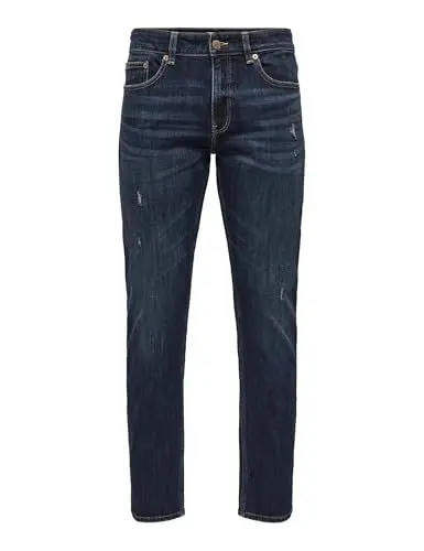 Produktbild: ONLY & SONS Herren Onsweft Reg·· Dbd 9839 Dcc DNM Vd Jeans, Dark Blue Denim, 33W / 32L EU
