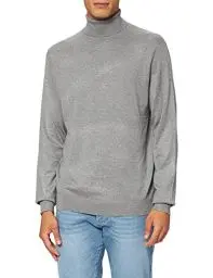 Produktbild: ONLY & SONS Herren Pullover ONSWYLER Life ROLL Neck -Regular Fit XS S M L XL XXL, Größe:XS, Farbe:Medium Grey Melange 22020879
