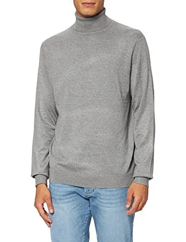 Produktbild: ONLY & SONS Herren Pullover ONSWYLER Life ROLL Neck -Regular Fit XS S M L XL XXL, Größe:XS, Farbe:Medium Grey Melange 22020879