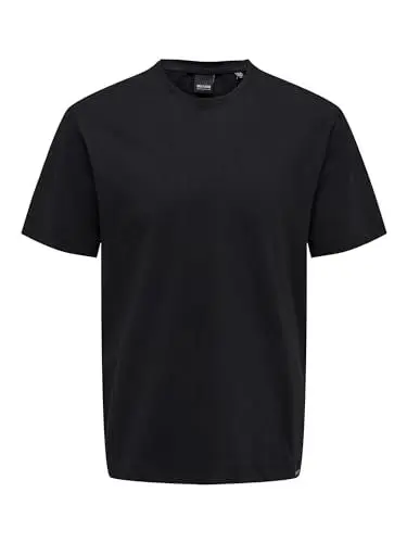 Produktbild: ONLY & SONS Herren Rundhals T-Shirt ONSMAX Life - Regular Fit XS S M L XL XXL, Größe:L, Farbe:Black 22025208