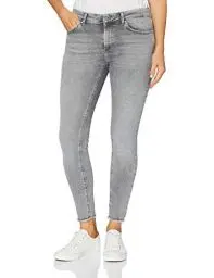 Produktbild: Only Carmakoma Damen Carwilly Life Reg Sk Ank Jn Rea0918 Noos Jeans, Grey Denim, 48W / 34L EU