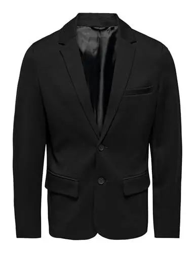 Produktbild: ONLY & SONS Herren Onsmark Slim 0209. Blazer Noos Sakko, Schwarz, L EU