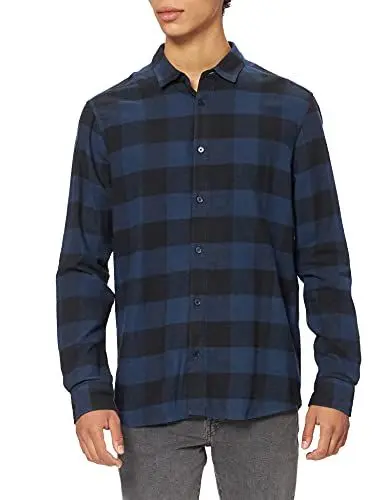 Produktbild: ONLY & SONS Herren Onsgudmund Ls Checked Shirt Noos Freizeithemd, Dress Blues, XXL EU