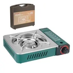 Produktbild: onlyfire Gaskocher mit Tragekoffer, Campingkocher 1-flammig, 3000W, Kompakter Outdoor-Gaskartuschenkocher für Camping Wandern, Eingebautes drucksensitives Abschaltsystem, CE-Zertifiziert