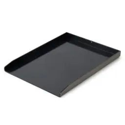 Produktbild: Onlyfire Universal BBQ Plancha für Gasgrill und Holzkohlegrill, Grillplatte Grill Platte aus Dickem 5mm, Keramisch Lackierte Oberfläche, 30x40cm, Schwarz